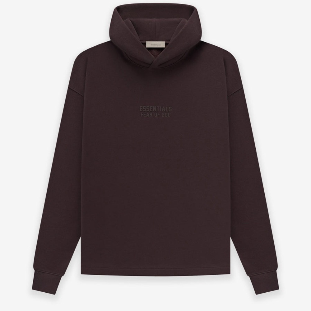 Essentials Relaxed Hoodie in Plum Size Large